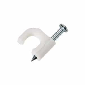 coaxial cable nail in clamps